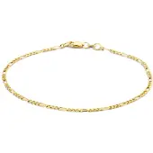 Marie-Celeste Celesta Armband Figaro 1,8 mm - Goud, (Or jaune)