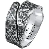 KUZZOI Bague noir / argent