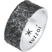 KUZZOI Bague noir / argent