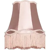 QAZQA Abat-jour en tissu rose 30/18/26 - Granny