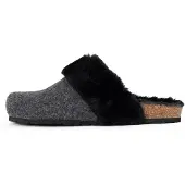 Bayton Pantoufle 'Maik' anthracite / noir