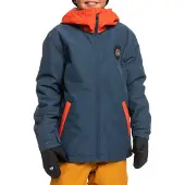Quiksilver In The Hood Jacket Orange 10 Years Garçon