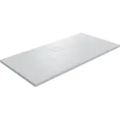 Linie Rumba receveur de douche 160 x 90 cm acrylique blanc mat texture ardoise