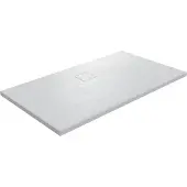Linie Rumba receveur de douche 140 x 90 cm acrylique blanc mat texture ardoise