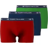 Tom Tailor Boxers marine / vert gazon / rouge carmin