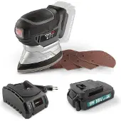 Powerplus POWEBMSS1 Handpalmschuurmachine - 18V + batt.18V 1.5Ah + lad. (POWEBMSS1)