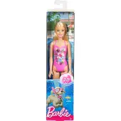 Mattel DWK00 - Poupée Barbie Beach (rose)