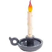 Seletti Lampe de Table , Grimm Bugia, dimmable, Gris, Salon / séjour, Plastique, Design