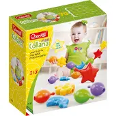Quercetti Geokid Necklace Jumbo Fit Shapes 21 Pieces Doré