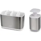 Joseph Joseph Organisateur de Salle de Bain Joseph Joseph Giftset Bathroom Beauties Silver (2 pièces)