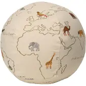 Ferm Living Pouf - Le monde - Ø50 cm - Off White - - UneTaille - Pouf