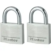 Masterlock 9140EURT Lot de 2 cadenas en aluminium 40 mm