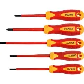 YATO Ensemble de tournevis isolés standard - YT-2827 - PH - 1000V - Rouge/Jaune