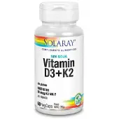 Solaray Vitamine D3+k2 (mk7) 60 Unités