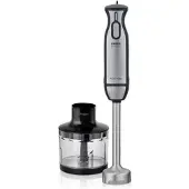Haeger Mixeur haeger extrême hachoir 1000w - 2 interrupteurs Easy-/Sanft-Touch - arbre amovible - pied en inox - hachoir inclus