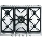 Smeg Table De Cuisson à Gaz Contemporanea Srv576gh5 70- 75 Cm