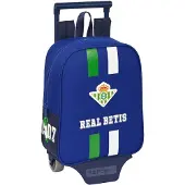 Safta Real Betis Balompie 6l 22x27x10 Cm Wheeled Backpack Bleu