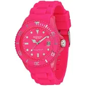 Madison U4503-48-1 Candy Time Montre analogique pour femme avec bracelet en silicone rose