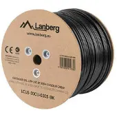 Lanberg câble de réseau Noir 305 m Cat5e U/UTP (UTP) - LCU5-30CU-0305-BK