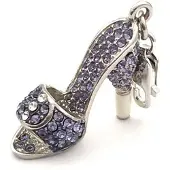 Glamour Charms pour femme GS1-19 (4 cm) Violet (4 cm), (Argent, Argent massif 925)