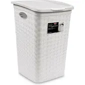 Stefanplast 1 X SAC A LINGE eLeGANCE 50 cm 37 x 38 x H 54,5 blanc
