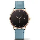 Paul Hewitt Montre Homme PH-TGA-G-B-23S - Quartz - Analogique - Cuir Bleu - Ø 42 mm