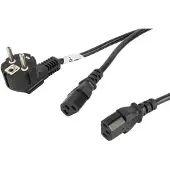 Lanberg Câble d'alimentation schuko cee 7/7 vers 2x iec320 c13 2m