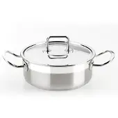 BRA Monix Professional pot en acier inoxydable 22 cm - 3l
