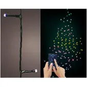 Lumineo Guirlande lumineuse LED 200 LED couleur de lumière multicolore incl.par app