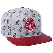 Harry Potter Hommes, Casquette, casquette visière plate, 58 cm, gri, Gris, (Taille unique)