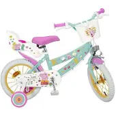 Toimsa Vélo Peppa Pig 14" pour Enfants de 4 à 6 Ans