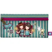 GORJUSS Trousse d'école Fireworks rouge grenat (22 x 11 x 1.5 cm)