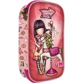 Santoro London Gorjuss Fairground Carousel Pencil Case Rose Homme