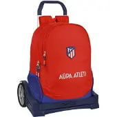 Safta Atletico De Madrid 20l Wheeled Backpack Rouge Enfants