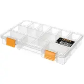 Perel Boîte de tri - transparente - compartiments de rangement