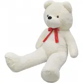 vidaXL Doudou "Prettin" en polyester blanc. Dimensions (L/H) 200x170 cm