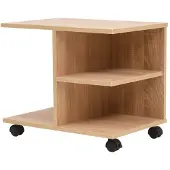 vidaXL Étagère à roulettes 50x35x42 cm Chêne