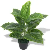 vidaXL Plante Taro artificielle avec pot 45 cm Vert