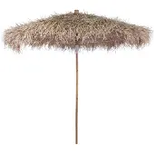 vidaXL Parasol en bambou avec toit en feuilles de bananier 270 cm