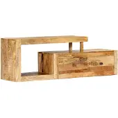 vidaXL Meuble TV 120 x 30 x 40 cm Bois massif de manguier