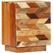 vidaXL Table de chevet 40 x 30 x 50 cm Bois de récupération massif