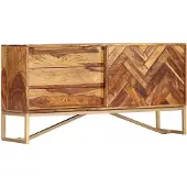 vidaXL Buffet 118 x 30 x 60 cm bois massif