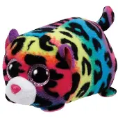 TY Peluche Teeny Puffies Léopard Jelly 10 cm