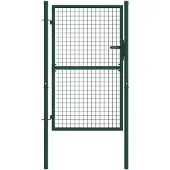vidaXL Portail de clôture en acier 100x125 cm vert