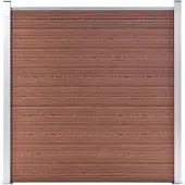 vidaXL Clôture de jardin WPC 180x186 cm Marron