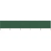 vidaXL Tissu brise-vent 5 pièces 600 x 160 cm vert