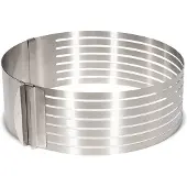 Patisse Tortenboden-Schneidehilfe, Outils de décoration pâtisserie, Argent