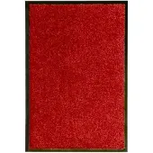 vidaXL Paillasson lavable Rouge 40x60 cm