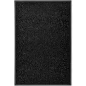 vidaXL Paillasson lavable Noir 60x90 cm