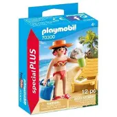 Playmobil Touriste avec chaise longue